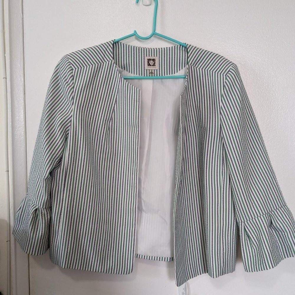Woman's Striped Blazer - Brand: Anne Klein